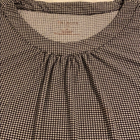 Talbots black and white houndstooth sleeveless top XL - Picture 5 of 8